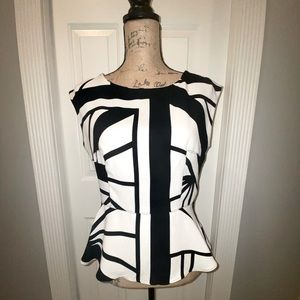 Worthington peplum top, size medium